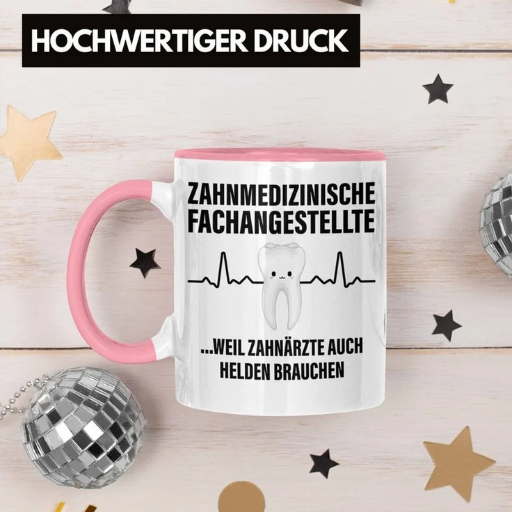 Trendation Tasse Trendation - Zahnmedizinische Fachangestellte Tasse Geschenk Lustig Za – Bild 3