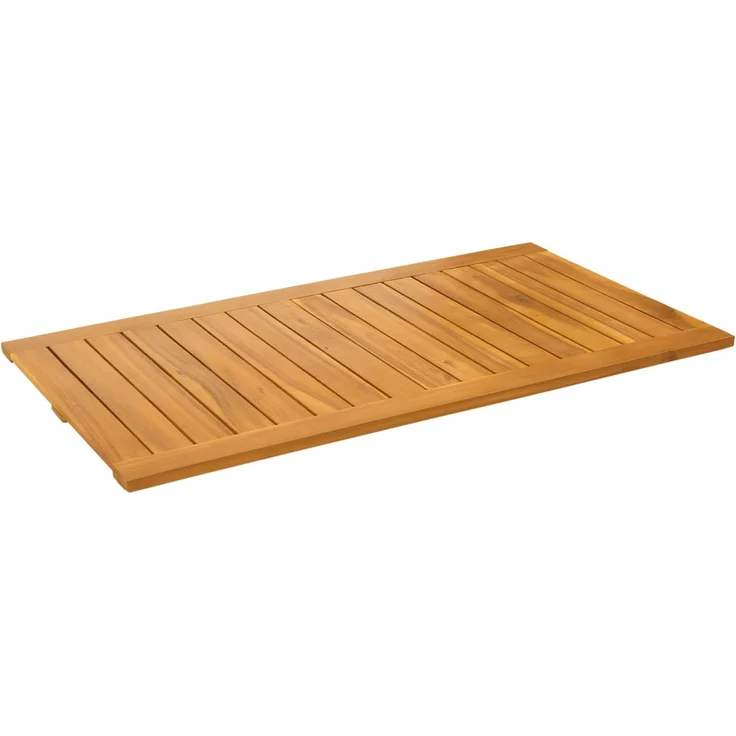 vidaXL Badematte Braun 100 x 55 cm Massivholz Akazie 42025269 – Bild 2