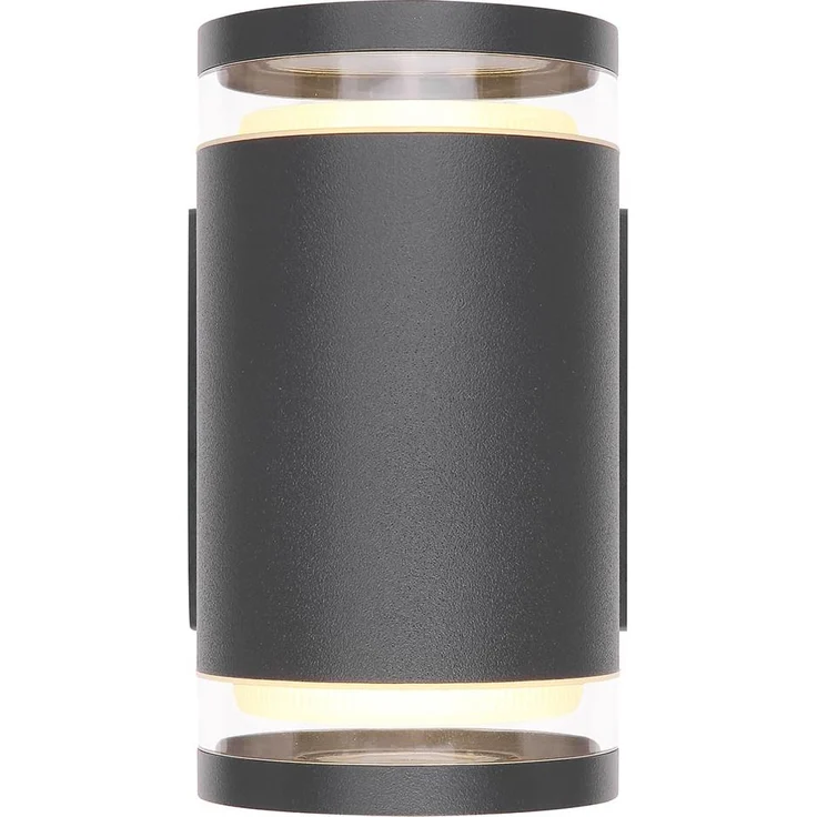 Außen Wandleuchte, Aluminium, Anthrazit, Glas, IP44 – Bild 4