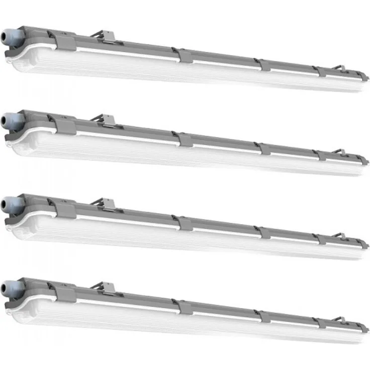 4x LED Wannenleuchten, 850 Lumen, Kaltweiß, L 66,6 cm VT-6029