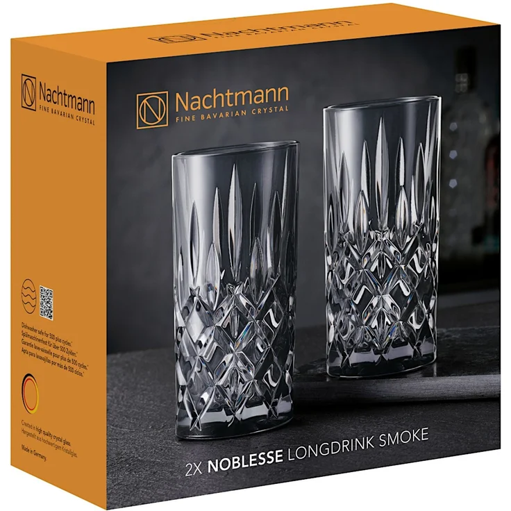 Nachtmann Noblesse Longdrinkgläser smoke 2er Set – Bild 4