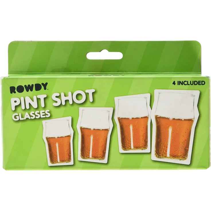 Thumbs Up Schnapsglas-Pint Shots (4er Pack), Glas, durchsichtig, 3. 3x5. 3x3. 3 cm