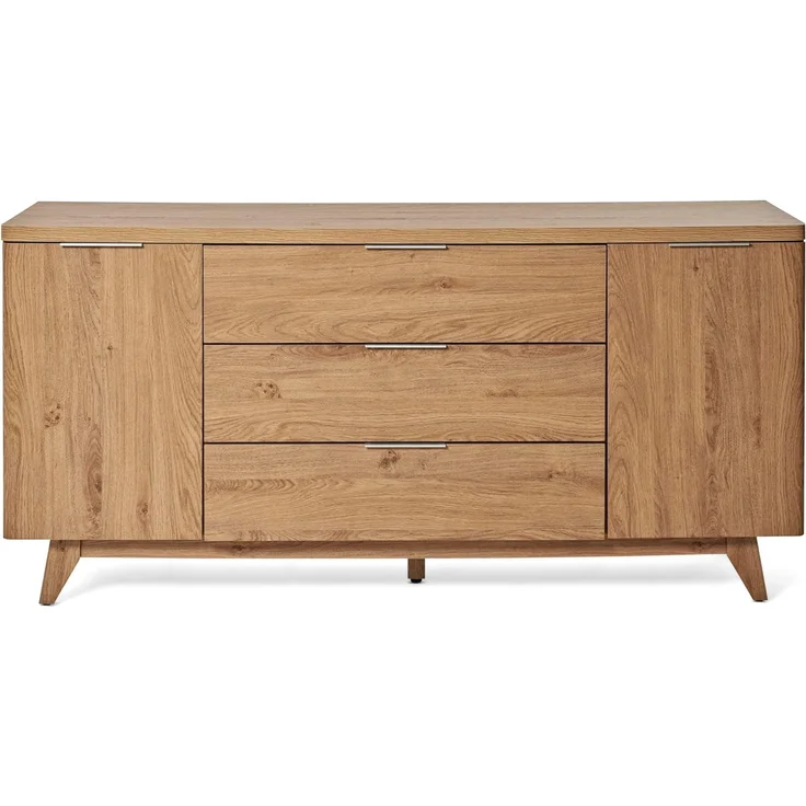 Jahnke Sideboard, Engineered Wood, Montana Eiche Nb, One Size – Bild 1