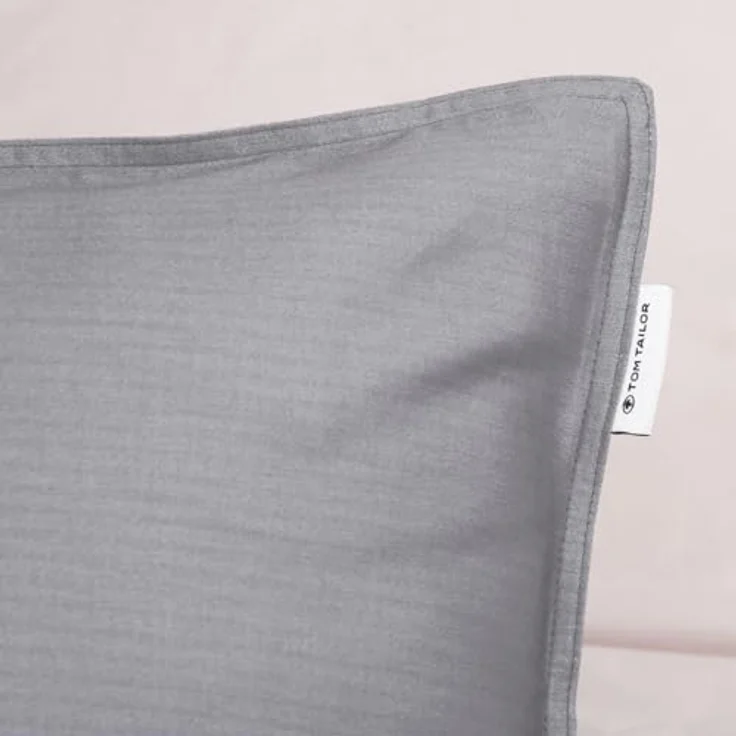 TOM TAILOR HOME Bettwäsche TWO-TONE SOLID COLORS in Gr. 135x200 cm, 155x220 cm oder 200x220 cm, Satin, 3 teilig, new bedroom, Doppelnaht am Kissen – Bild 6