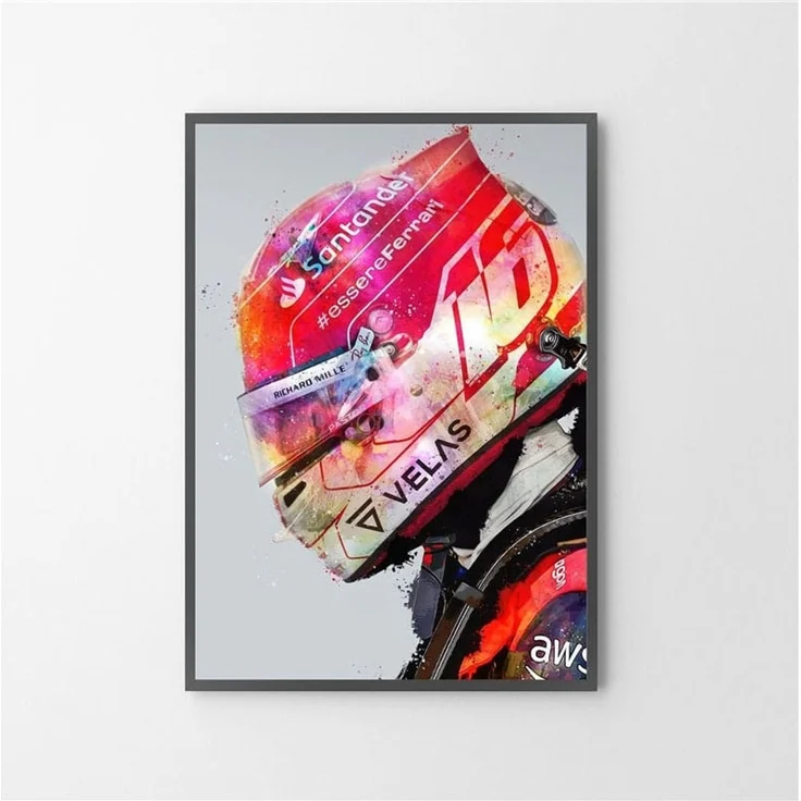 Poster Formel 1 Rennfahrer Helm · Deko Print ohne Rahmen - A / 40x50 cm – Bild 2
