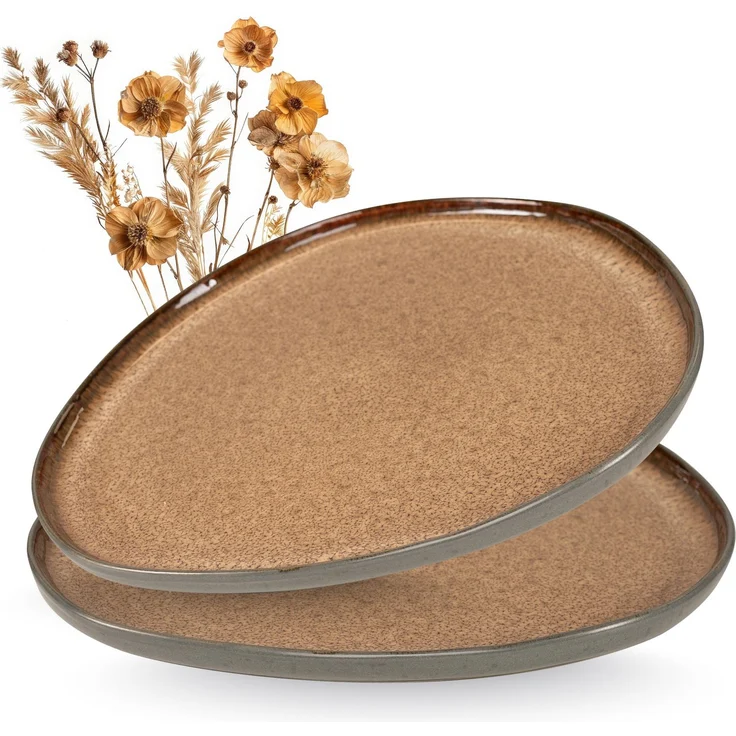 Moritz & Moritz ORGANIC Servierplatte 2er - Amber – Bild 1