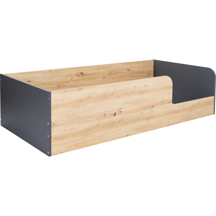 Bodenbett »Alessio« 90 x 200 cm, Anthrazit / Artisan Oak, (B/H/T): 204 x 50 x 94 cm, Arthur Berndt – Bild 2