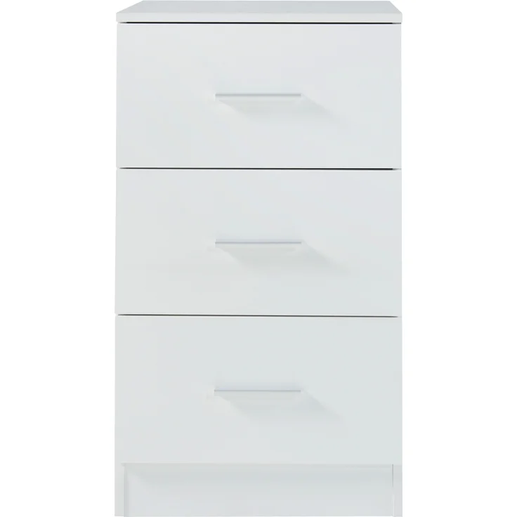 Nachttisch Aurdal 2er Set 66x37x34,5 cm Weiß, hochglänzend [en. casa] – Bild 6