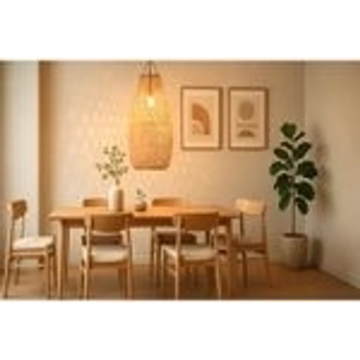 Rattan Pendelleuchte – Bild 8