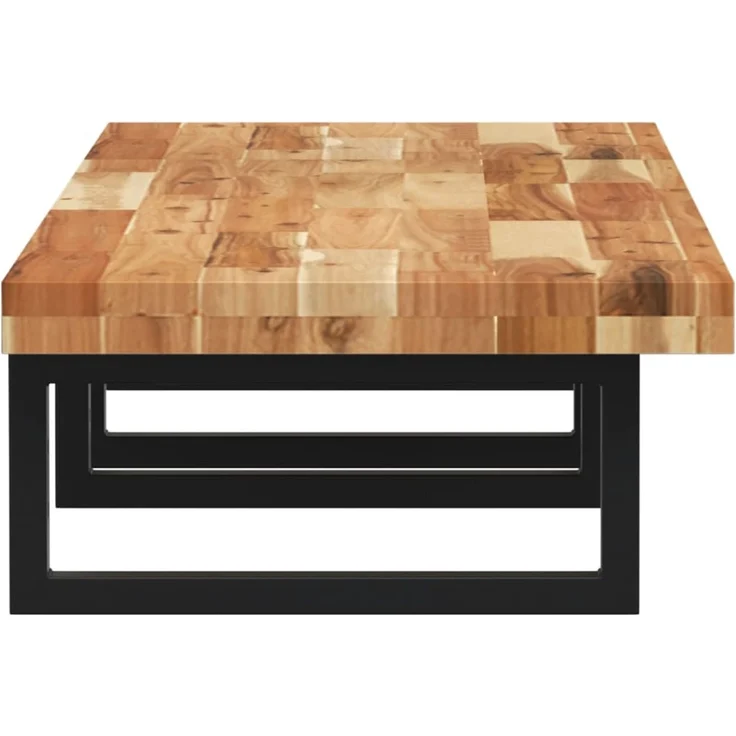 vidaXL Waschbeckenregal Wandmontage Stahl und Akazienholz 3302757 – Bild 5