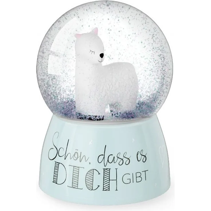 Schneekugel Glitzerkugel für Dich:-) Geschenk la vida Lama 7006731