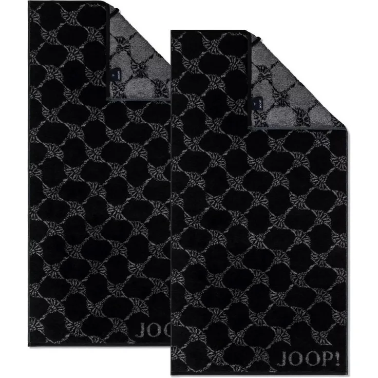 2 Stück Joop! Handtuch Cornflower 1611-90 Schwarz 50x100