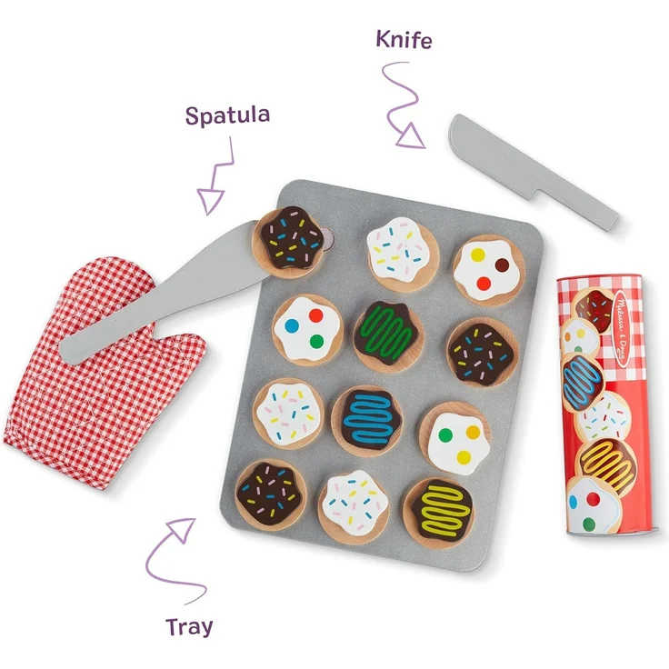 Melissa & Doug Keksset aus Holz | Fantasiespiel | Essensspiel | 3+ | Geschenk für Jungen oder Mädchen – Bild 6