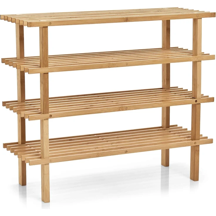 Schuhregal aus Bambus, 70 x 26 x 30 cm – Bild 3