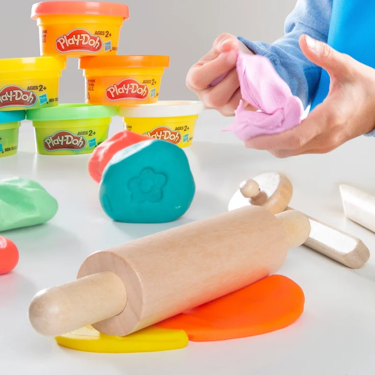roba Matschküche 'roba x Play-Doh' - Massivholz - FSC®-zertifiziert - inkl. Zubehör - Grau – Bild 4