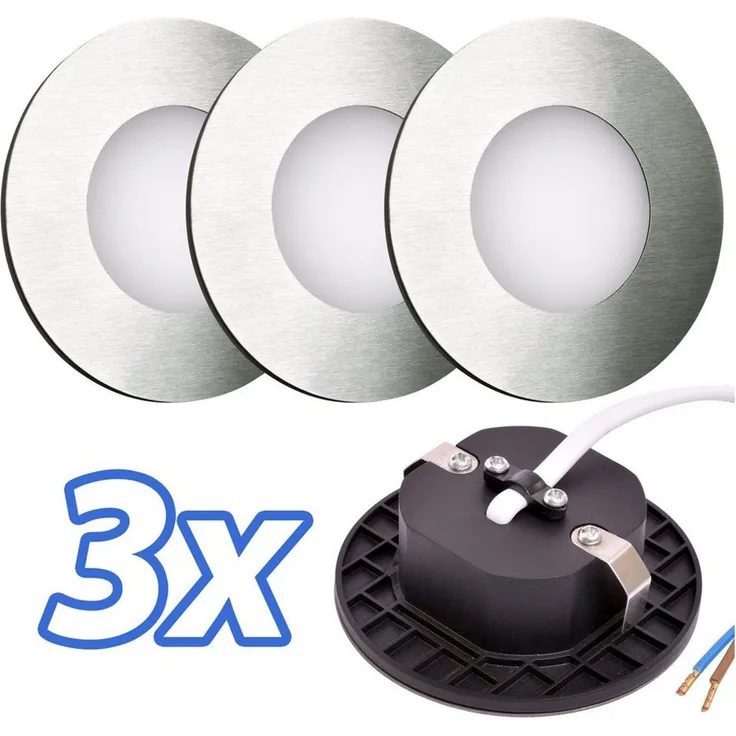 Maxkomfort LED Wandstrahler 6103, LED fest integriert, Warmweiß, 3000K, Treppenbeleuchtung