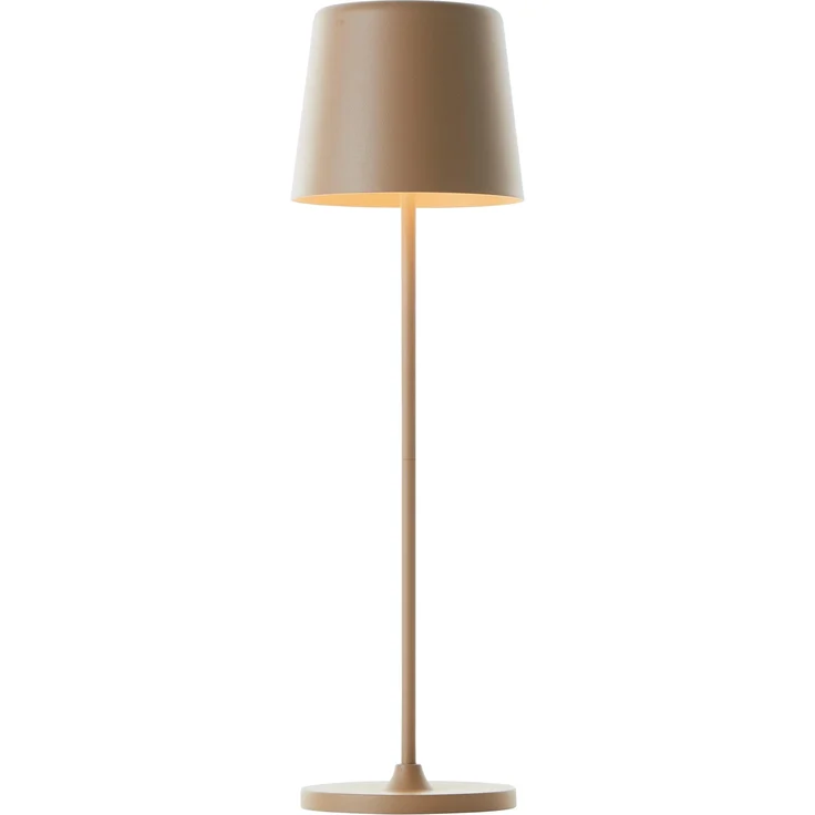 Brilliant Lampe Kaami LED Außentischleuchte 37cm cappuccino matt Metall/Bambus gold 2 W LED integriert – Bild 1