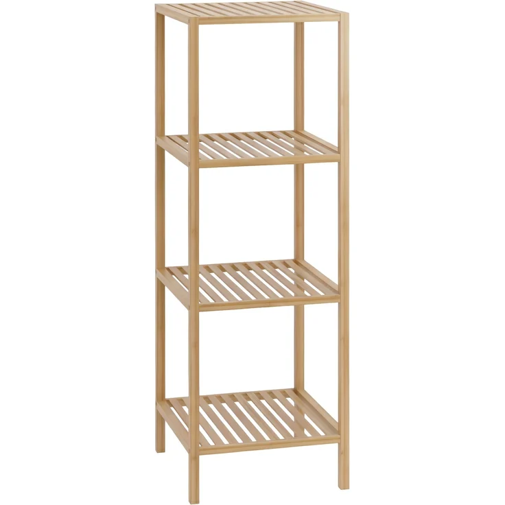 CLP Badregal Zinnien aus Bambus freistehend belastbar bis 10 kg pro Regalboden,M – Bild 1