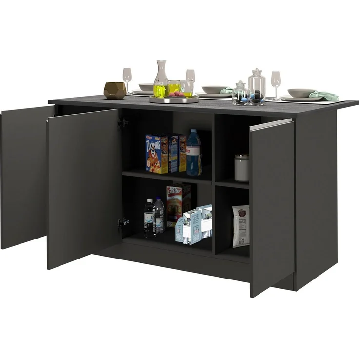 KOCHSTATION Kücheninsel KS-Sole, Kücheninsel, Breite 155 cm, 3 Türen – Bild 2