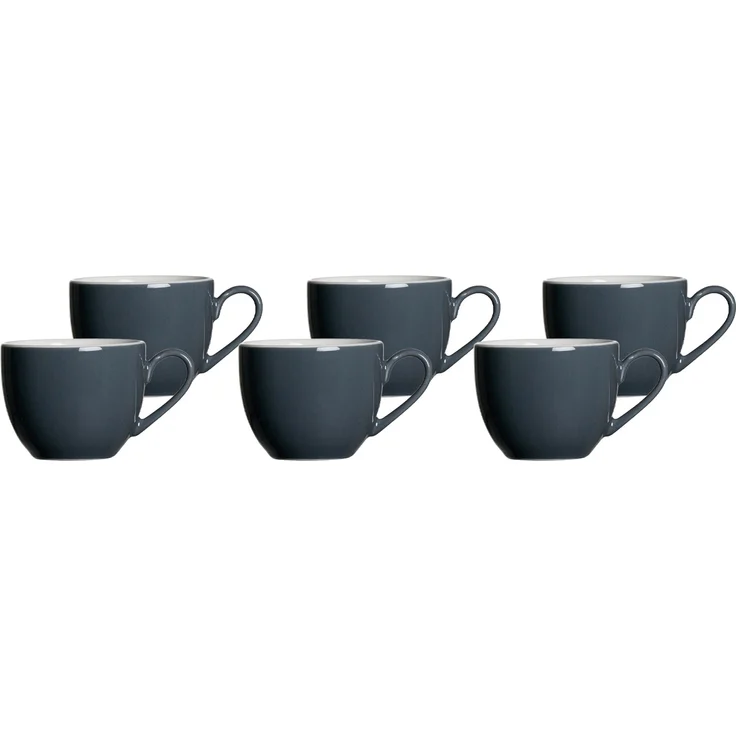 Ritzenhoff & Breker DOPPIO Espressotasse 80 ml anthrazit 6er Set – Bild 1
