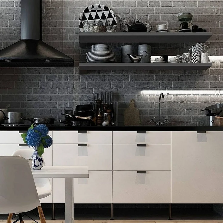 Woltu Wandregal, 2er-Set Wandboard CD DVD Regal Bücherregal Holz Board – Bild 2