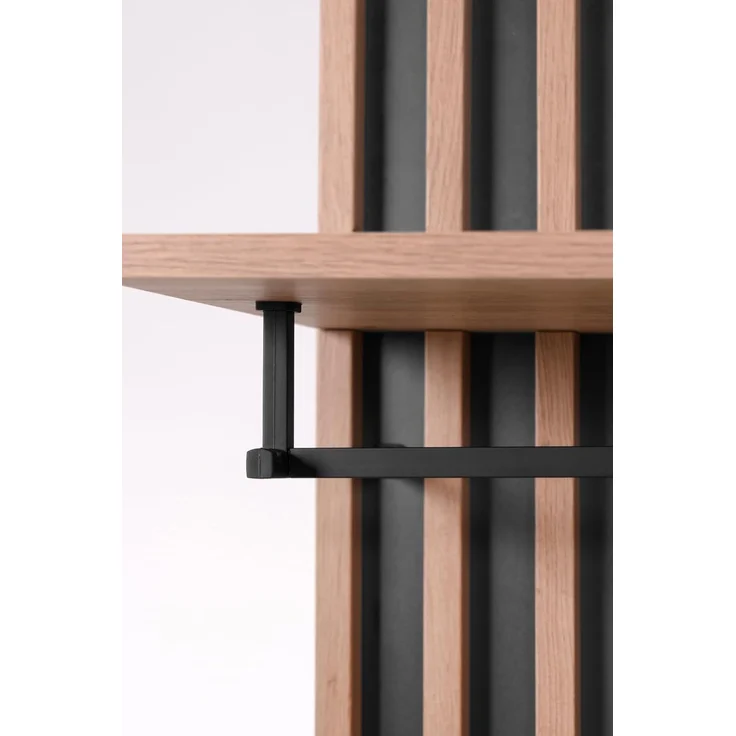 Kompaktgarderobe Madem in Artisan Eiche und Anthrazit 80 x 190 cm – Bild 4