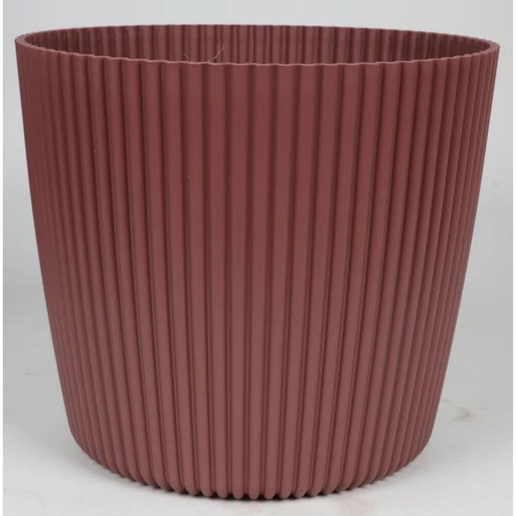 5x BURI Übertopf Milly Rillen Rund Kunststoff Blumenkübel Pflanze Kräutergefäß – Bild 5