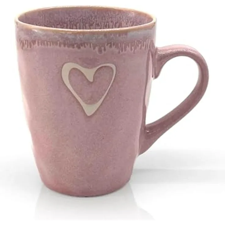 MEA LIVING Tasse MEA living STONEWARE Becher mit Henkel, Motiv "Herz", Stoneware