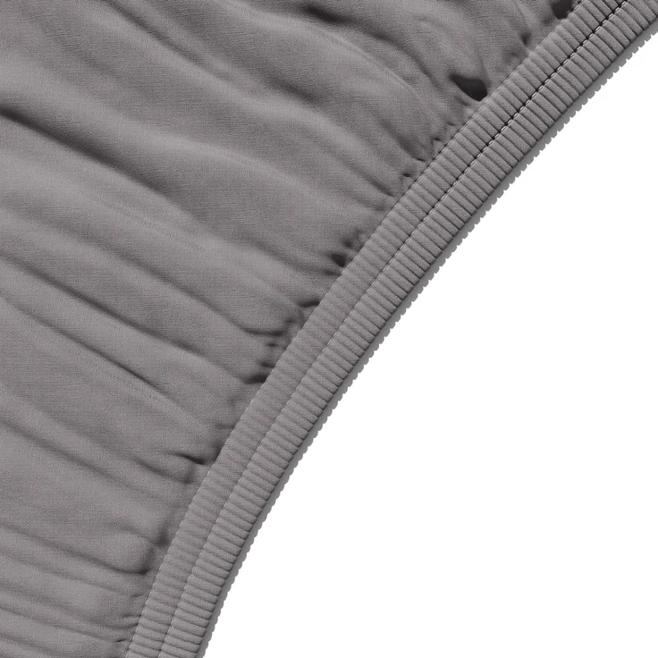 Amazon Basics Einzelnes Mikrofaser-Spannbettlaken - Dunkelgrau, Doppelbettgröße (135 x 190 x 30 cm), Leicht, Weich und Knitterfrei – Bild 3