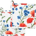 REDBEST Topflappen Topflappen 2er-Pack, Blumen