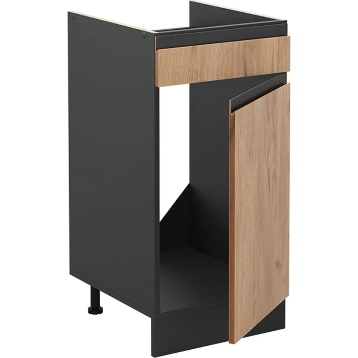Küchenunterschrank R-Line Goldkraft Eiche/Anthrazit 40 cm Arbeitsplatte Anthrazit Vicco – Bild 3