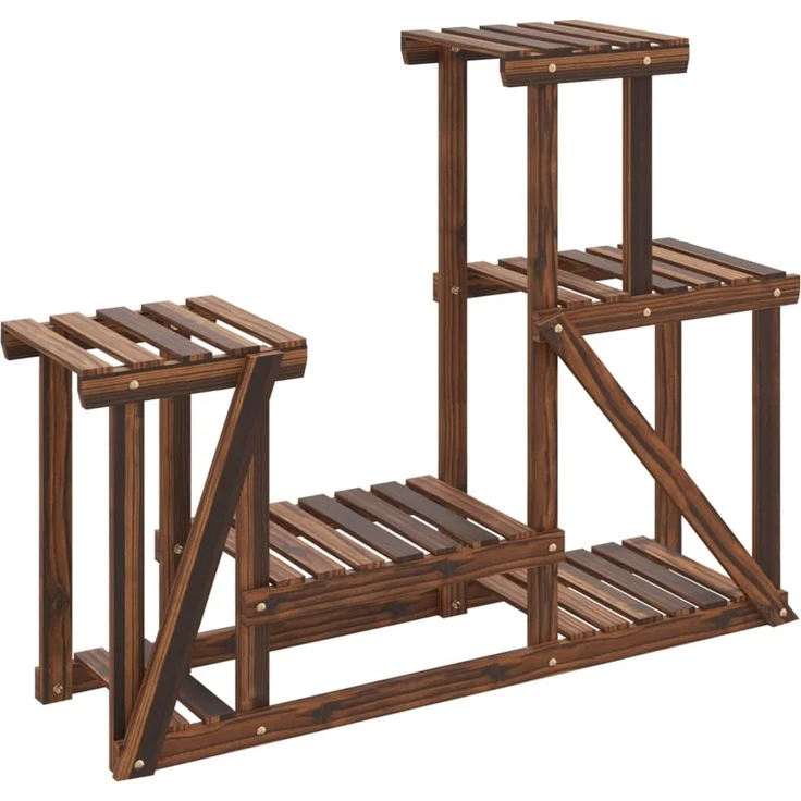 vidaXL Blumenständer 90x25x73,5 cm Massivholz Tanne 362875 – Bild 2