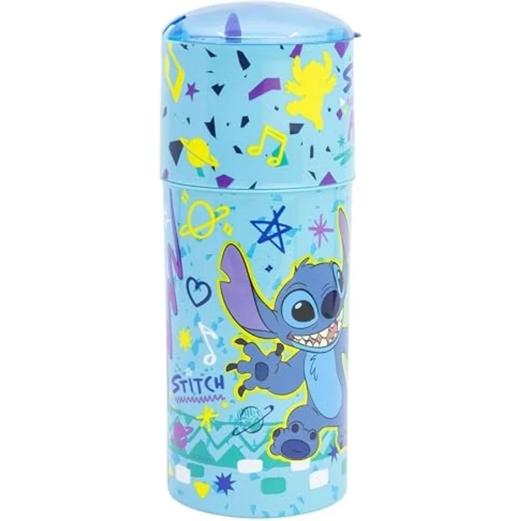 Storline Trinkflasche Disney Stitch Wasserflasche 350ml Kinder mit Auslaufschutz – Bild 3
