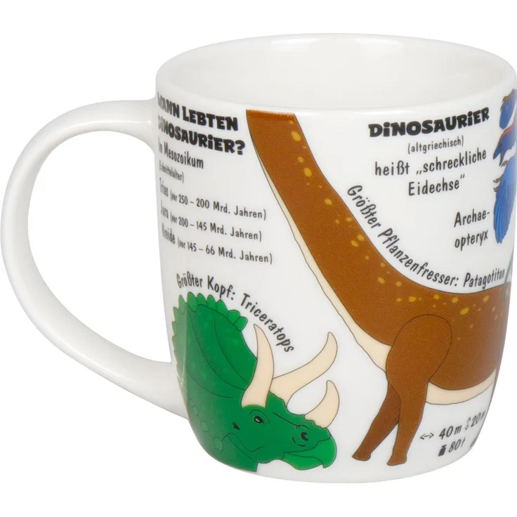 KÖNITZ 1172673025 Kid's Wissen Dinos 230 ml aus Porzellan / Kinderbecher – Bild 2