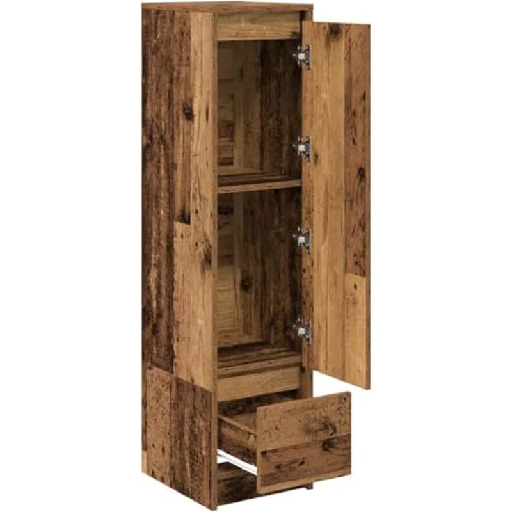 vidaXL Highboard Altholz-Optik 29,5x34x119,5 cm Holzwerkstoff 861659 – Bild 8