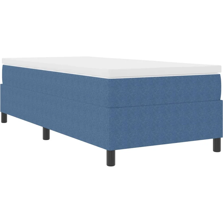 vidaXL Plattformbettgestell Blau 90 x 200 cm Cordstoff 3337390 – Bild 4