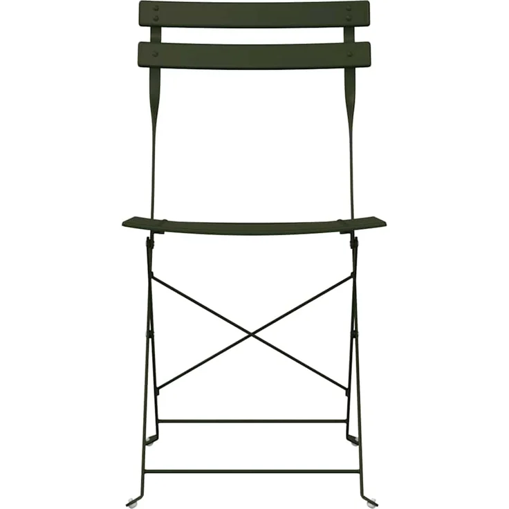 vidaXL Gartenklappstuhl 2 pcs Grün 42 x 46 x 82cm Metall 42002955 – Bild 4