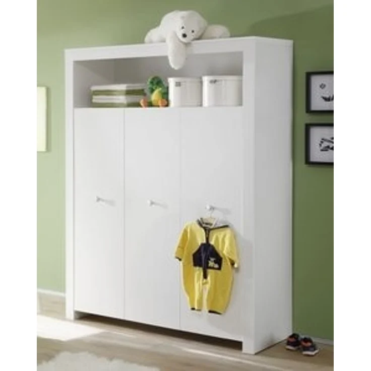 ebuy24 Kleiderschrank Olja Kleiderschrank Kinderzimmer mit 3 Türen und 1 – Bild 5