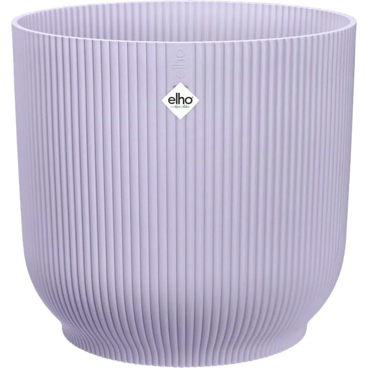 elho Vibes fold rund 47cm blumentopf - Soft Lilac | Ø 47 x H 43.6 cm | Für den Innenbereich geeignet | 100% recycelter Kunststoff