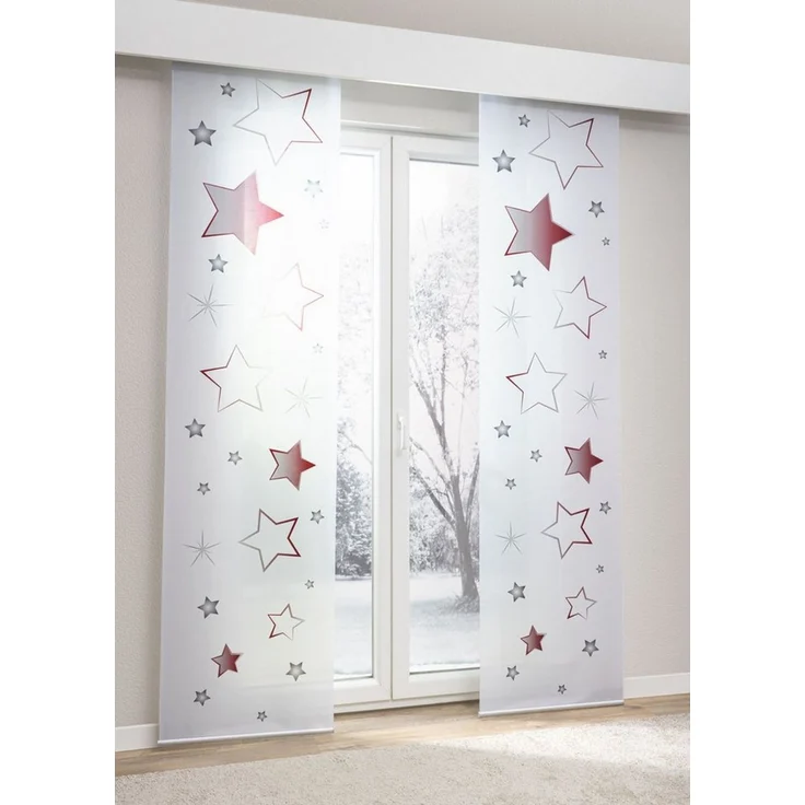 LYSEL® Schiebegardine Sternenspiel (1 St), halbtransparent, HxB 245x60cm – Bild 3