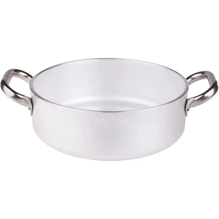 Töpfe Agnelli Casserole Zylindrische, Nieder, Radiant, Aluminium, Dicke 5 mm, mit 2 Griffen aus Stahl
