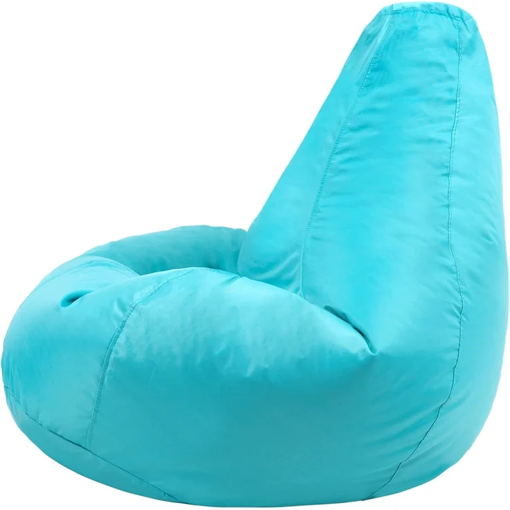 Bean Bag Bazaar Gaming Sitzsack „Recliner“, Gamer Sitzsack für Erwachsene und Kinder, Indoor Outdoor Sitzsack Sessel Gaming mit Füllung (Sitzsack + Hocker, Türkis) – Bild 6