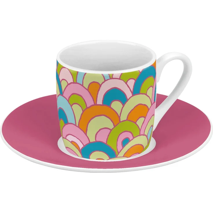 KÖNITZ 4er Geschenkset Espresso 85 ml - SPRING - aus Porzellan / Designbecher – Bild 2
