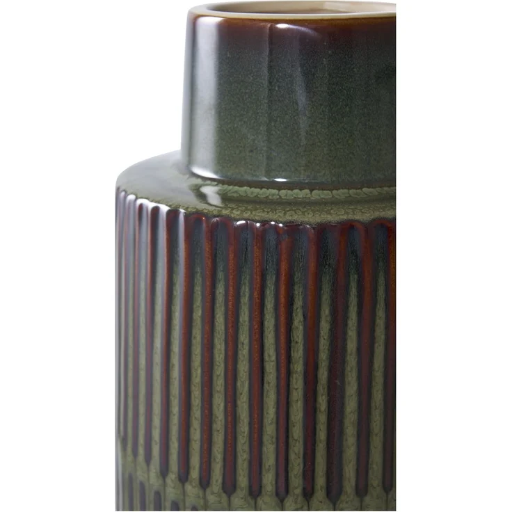 House Nordic Vase, Keramik, grün/braun, ø16x30 cm – Bild 3