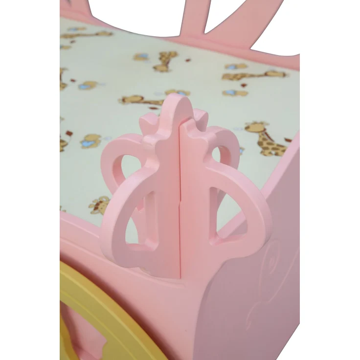 Kinderbett Prinzessin Kutsche in Rosa – Bild 8