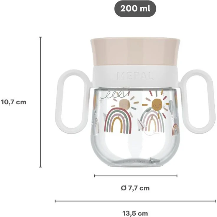 Mepal MIO 360° Trinklernbecher 200 ml Little Farm (2025) – Bild 4