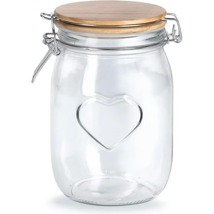 Vorratsglas Heart mit Bügelverschluss - Ø 11 x 17 cm – Bild 1