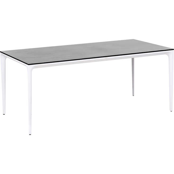 Gartentisch SOVARETO 180 cm 90 cm Steinoptik Dunkelgrau – Bild 4