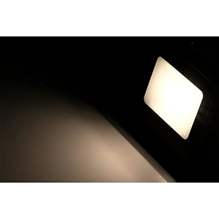 McShine LED Strahler Außen Scheinwerfer Slim, 10 Watt, 850 Lumen, neutralweiß 4000K, wasserfest IP66 mit Stativ für Einfahrt, Garage, Terrasse, Gartenweg – Bild 2
