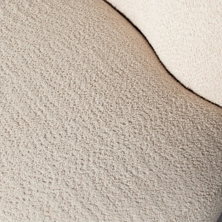 Sofa Stone - Bouclé-Stoff Creme, Links – Bild 4